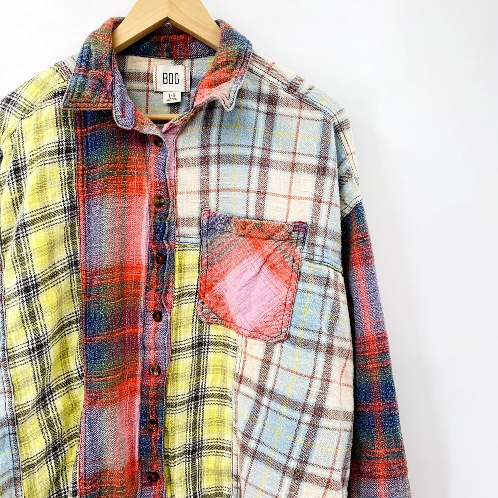 Urban Outfitters BDG distressed oversized flannel